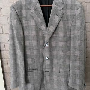 GIANNI VERSACE VINTAGE Plaid Blazer Medusa Lining